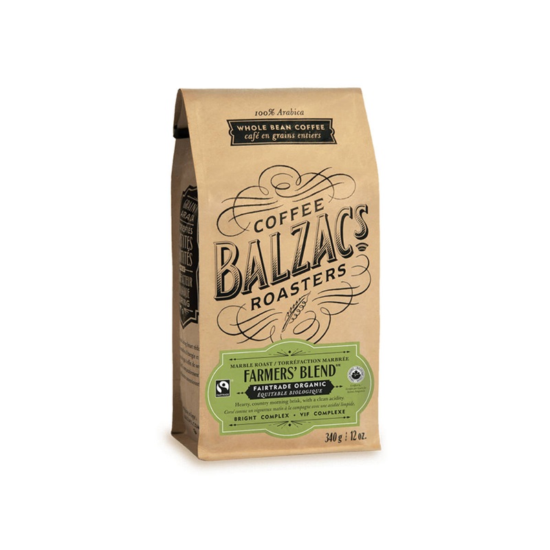 Balzac’s Fair Trade Farmers’ Blend Organic Whole Bean Coffee (0.75 lb)