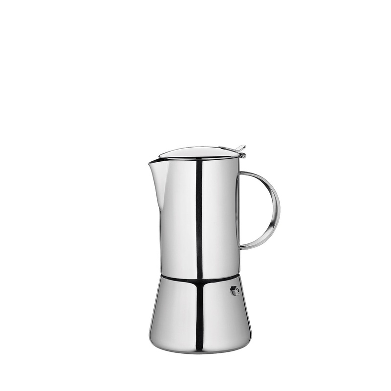 Cilio Aida Stainless Steel Stovetop Espresso Maker, Polished Stainless
