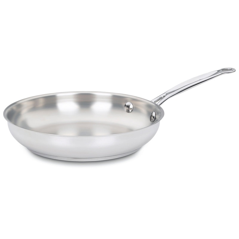 Cuisinart Chef’s Classic Stainless 10 Inch Skillet, Stainless Steel