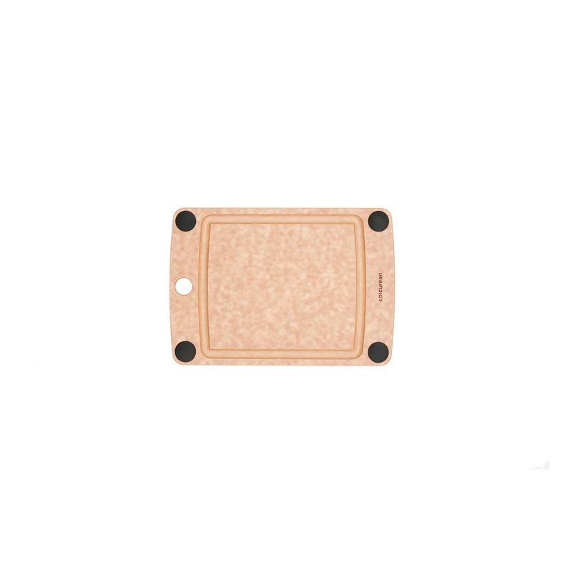 Epicurean All-In-One Cutting  Board, 10″ x 7″, Natural/Black Feet