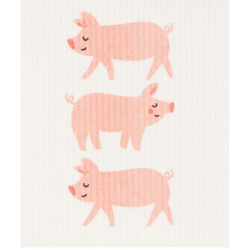 Swedish Dish Cloth 8×6.5″ Penny Pig