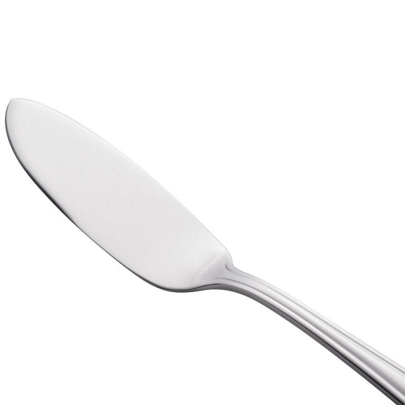 World Tableware 129 053 Reflections 7 1/8″ 18/0 Stainless Steel Heavy Weight Butter Spreader – 12/Pack