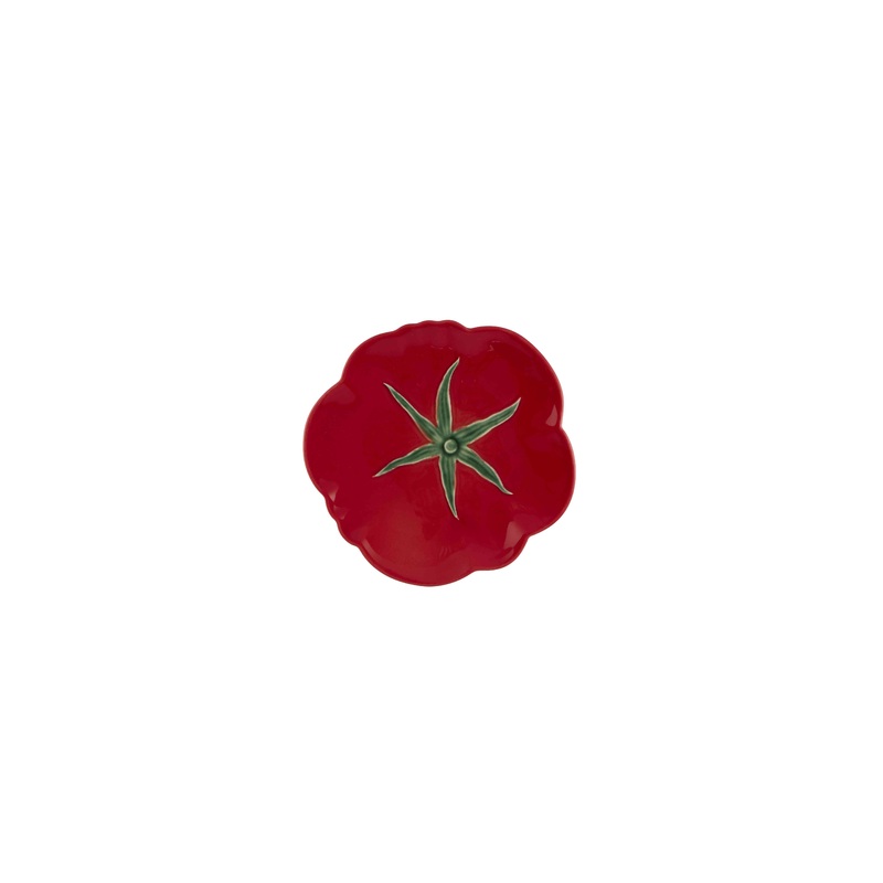 Bordallo Pinheiro Tomato Dessert Plate – 8″