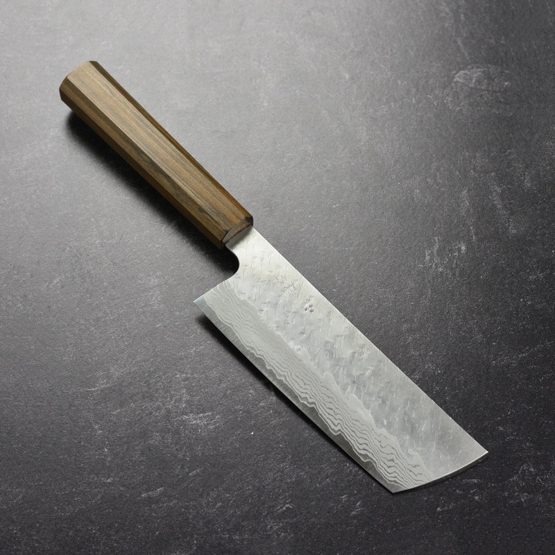 Nigara VG10 Tsuchime Damascus 6.5″ Nakiri