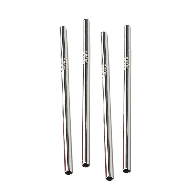 SS Frozen Drink Straws, Set/4