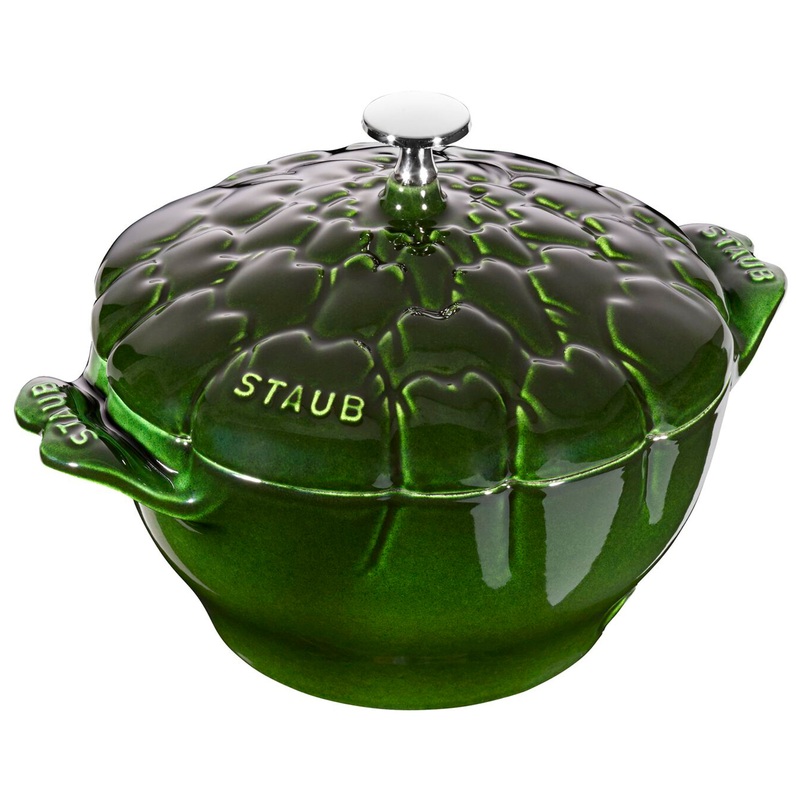 Staub Cast Iron Basil Artichoke Cocotte, 3-Quart