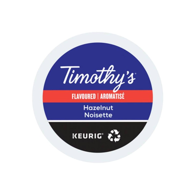 Timothy’s Hazelnut K-Cup Recyclable Pods (Box of 24)