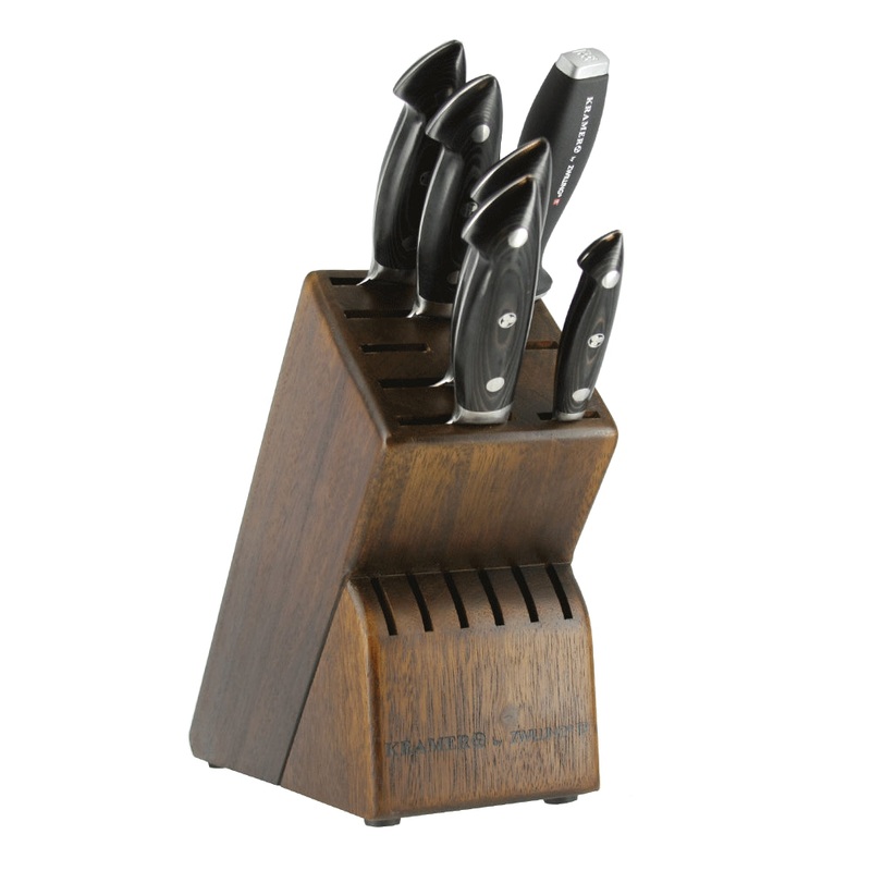 Zwilling J.A. Henckels Bob Kramer Stainless Damascus Collection 7 Piece Block Set