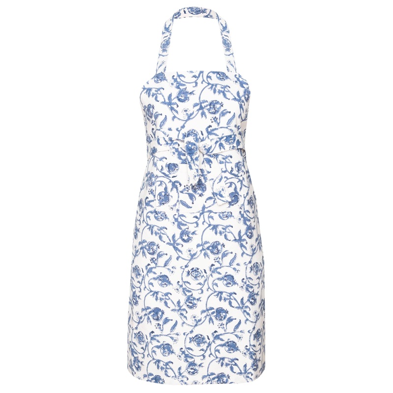 Couleur Nature Granada Cornflower Blue Apron