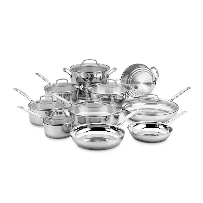 Cuisinart Chef’s Classic Stainless Steel 17 Piece Cookware Set