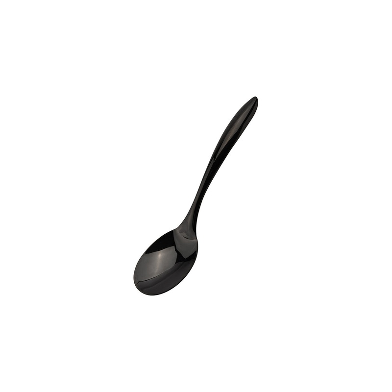 Cuisipro Black Tempo Noir Mirror Finished Spoon, 10 inch