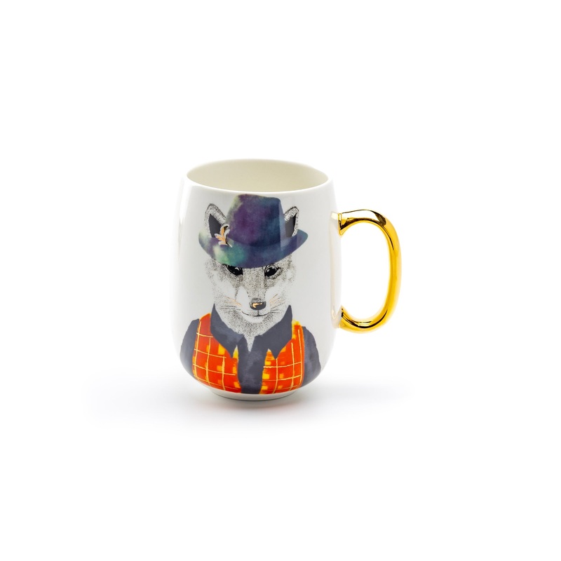 Hipster Fox Large Coffee Mug – 20oz