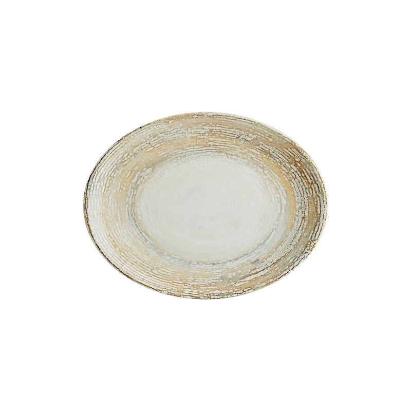 Patera 12.25″ x 9.5″ x h:1″ Oval Decorated Porcelain Platter