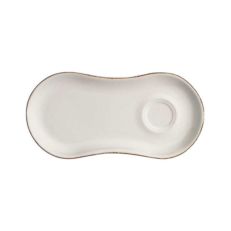 Retro 10″ x 4.75″ Oval Decorated Porcelain Saucer