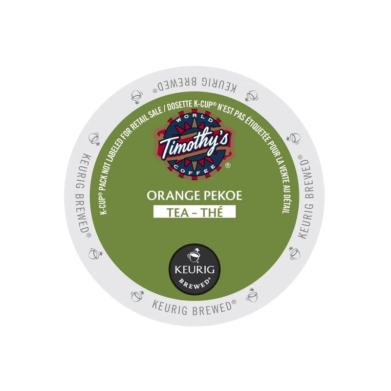 Timothy’s Orange Pekoe Tea K-Cup Recyclable Pods (Case of 96)