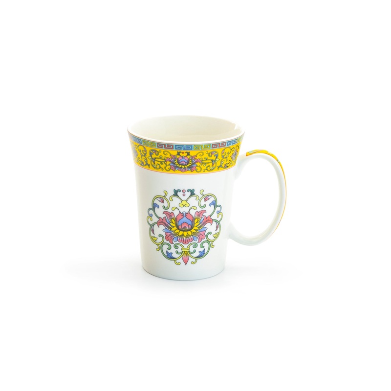 Yellow Dynasty Fine Porcelain Mug