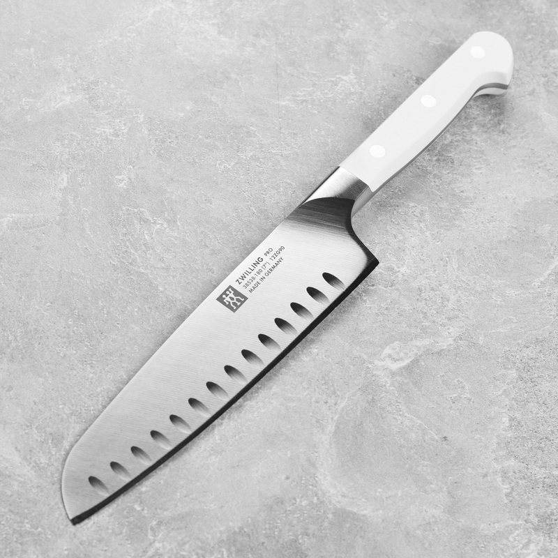 Zwilling Pro Le Blanc 7″ Hollow Edge Santoku Knife