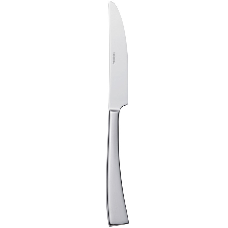 Arcoroc T3608 Latham 8 1/8″ 18/10 Stainless Steel Extra Heavy Weight Dessert Knife by Arc Cardinal – 12/Pack