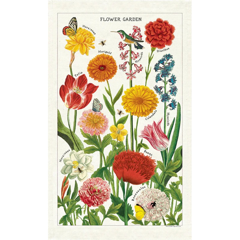 Cavallini & Co. Tea Towel – Flower Garden