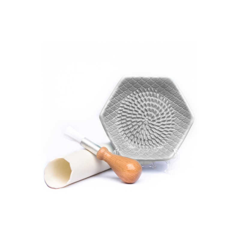 Ceramic Grater Set (3 Piece Set) – Cool Gray