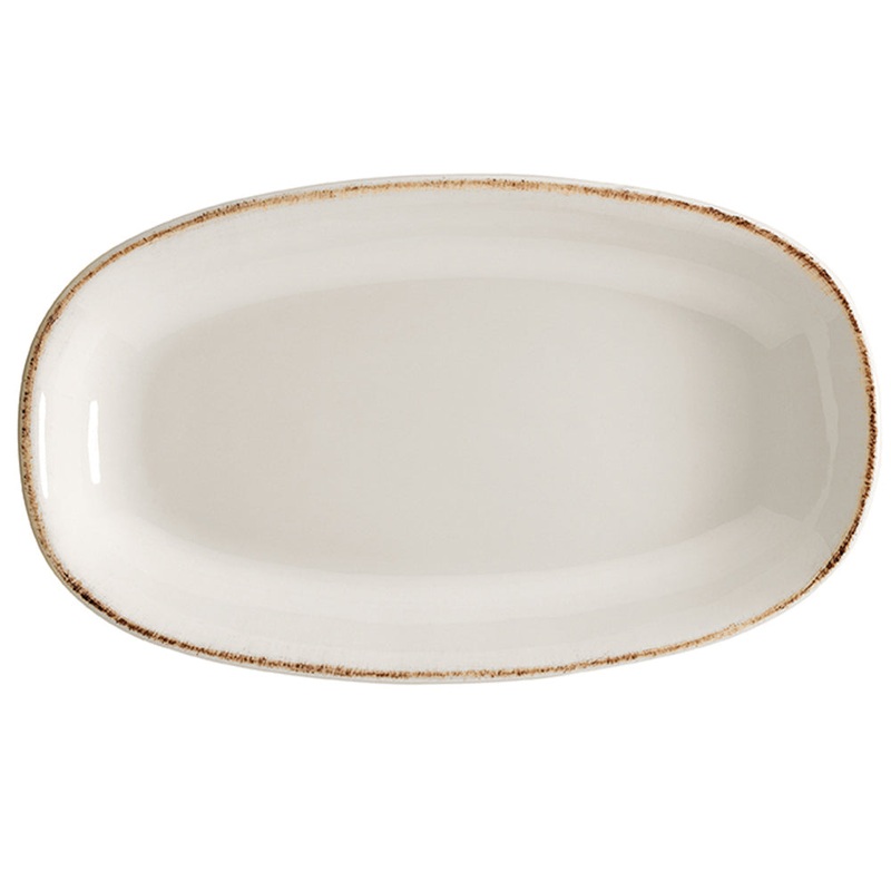 Retro 13″ x 7.5″ x h:1.5″ Oval Decorated Porcelain Platter