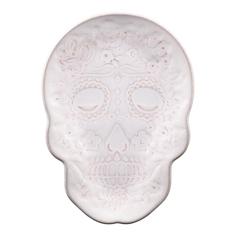 SKULL AND VINE Embossed Plate