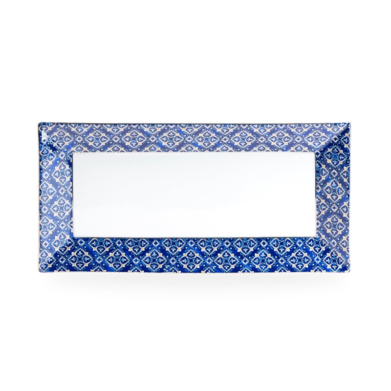 12.25″ Blue Diamond Fine Porcelain Serving Tray