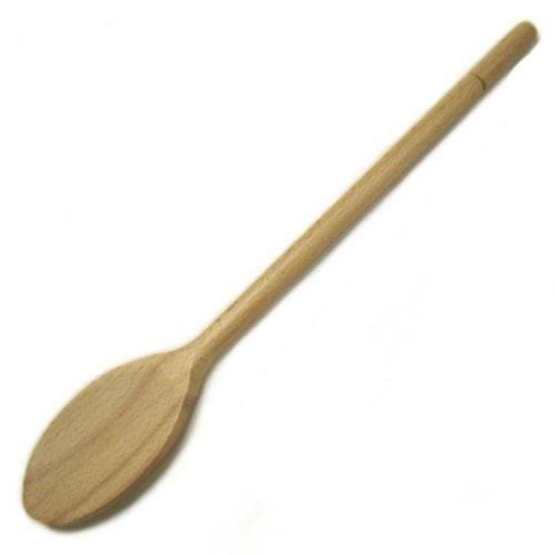 14in Beech Wood Mixing Spoon