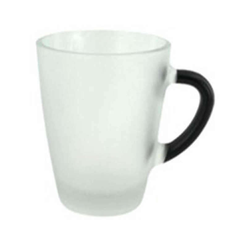 Lav Vega Frosted Mugs, Teacups with Handle, Glass Cup, 6 Pcs, 8.5 Oz, VEG412 PFFCLKB010XZ