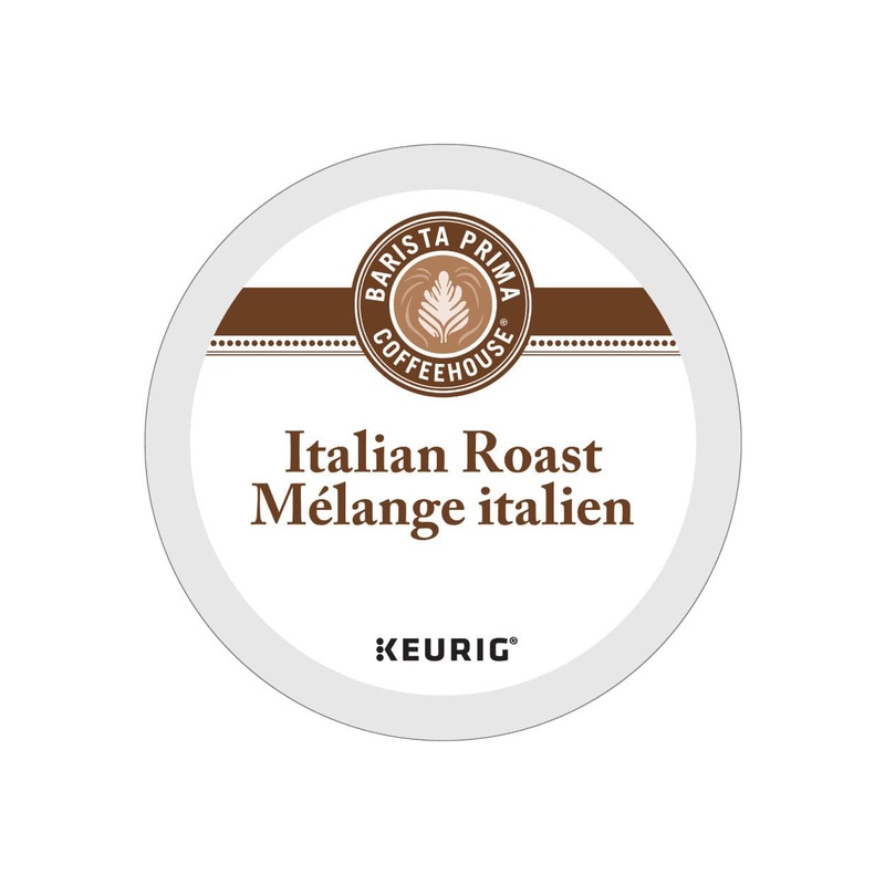 Barista Prima Italian Roast K-Cup Recyclable Pods | Best Before Aug 21, 2024 (Box of 24)