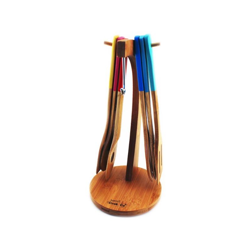 BergHOFF Essentials 7Pc Bamboo Banana Hanger and Utensil Set