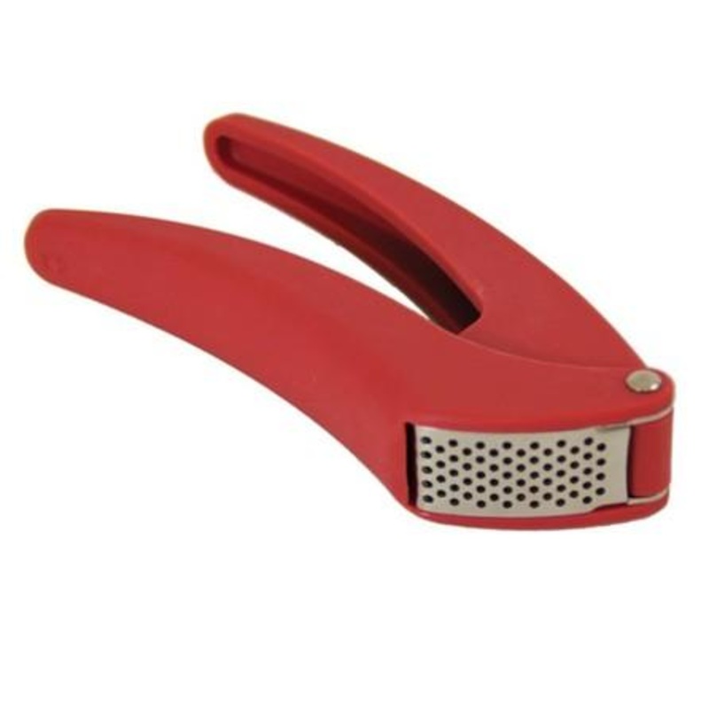 Easy Clean Garlic Press Red