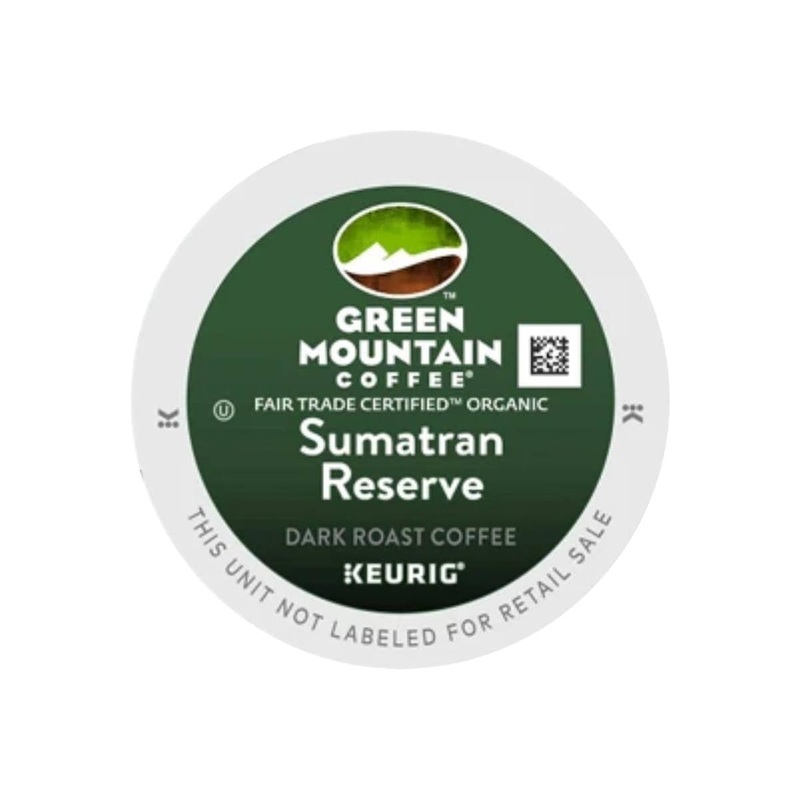 Green Mountain Sumatra Reserve Single-Origin K-Cup Recyclable Pods (Box of 24)
