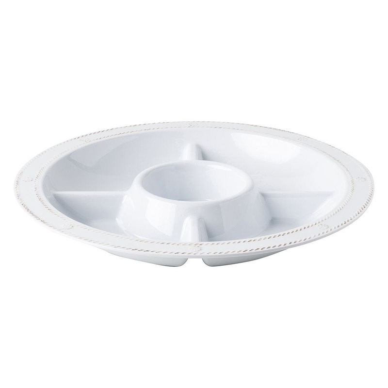 Juliska Berry & Thread Melamine 15″ Crudite Platter