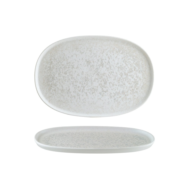 Luna 13″ x 9″ x h:0.75″ Oval White Porcelain Platter