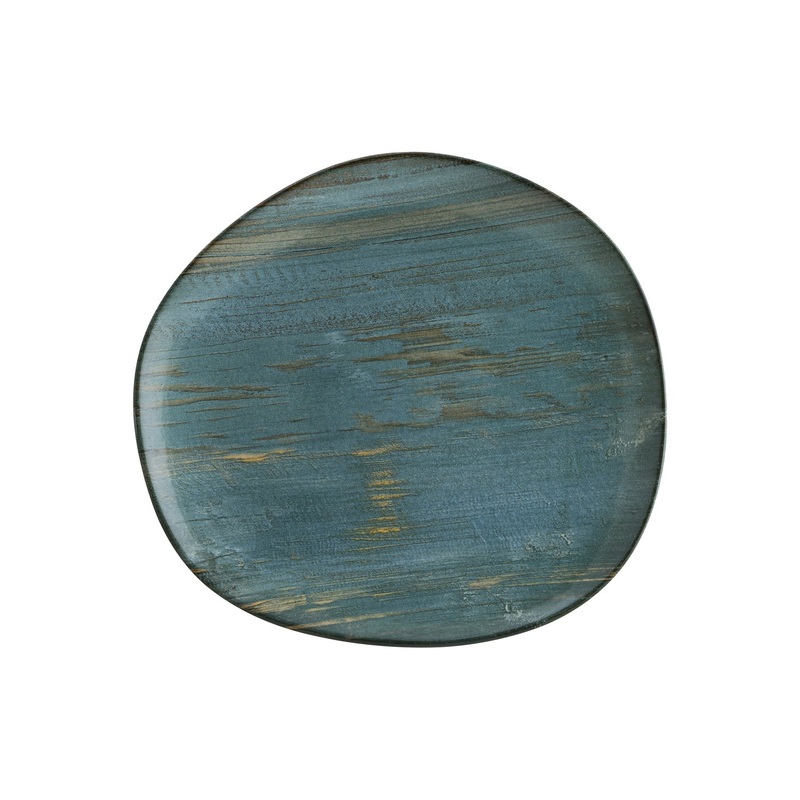 Madera 11.5″ x 10.5″ Organic Decorated Porcelain Plate