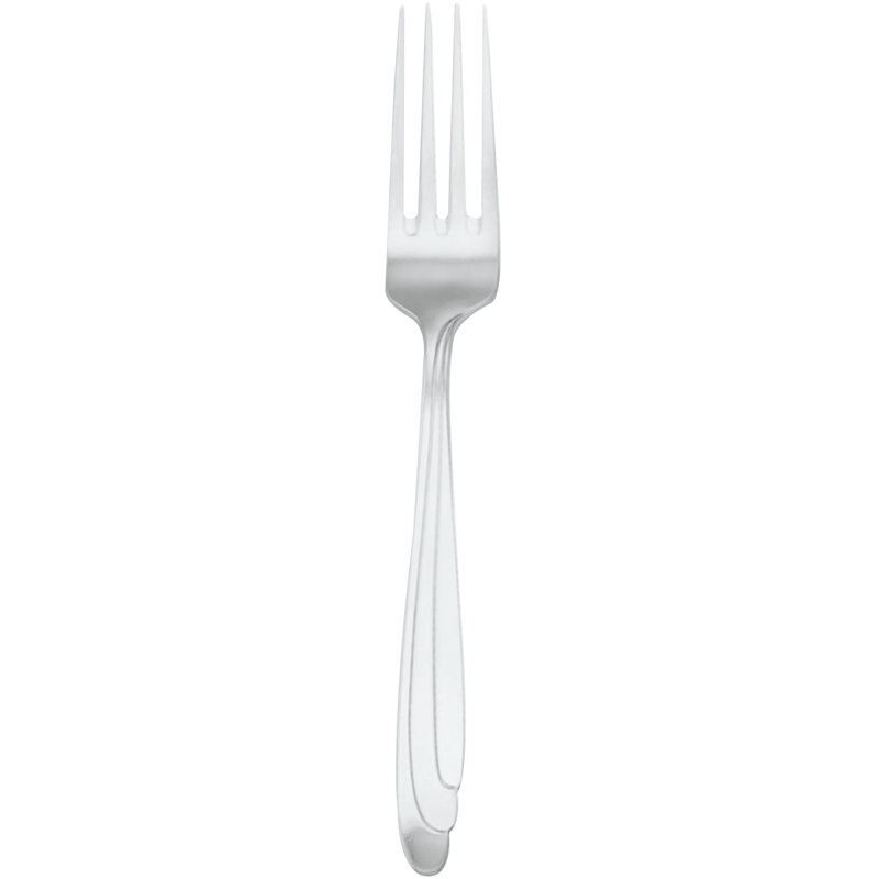 Walco 19051 Continuo 8 1/8″ 18/10 Stainless Steel Extra Heavy Weight European Table Fork – 12/Pack