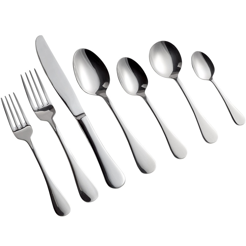 Acopa Vernon 6 1/16″ 18/0 Stainless Steel Heavy Weight Bouillon Spoon – 12/Pack