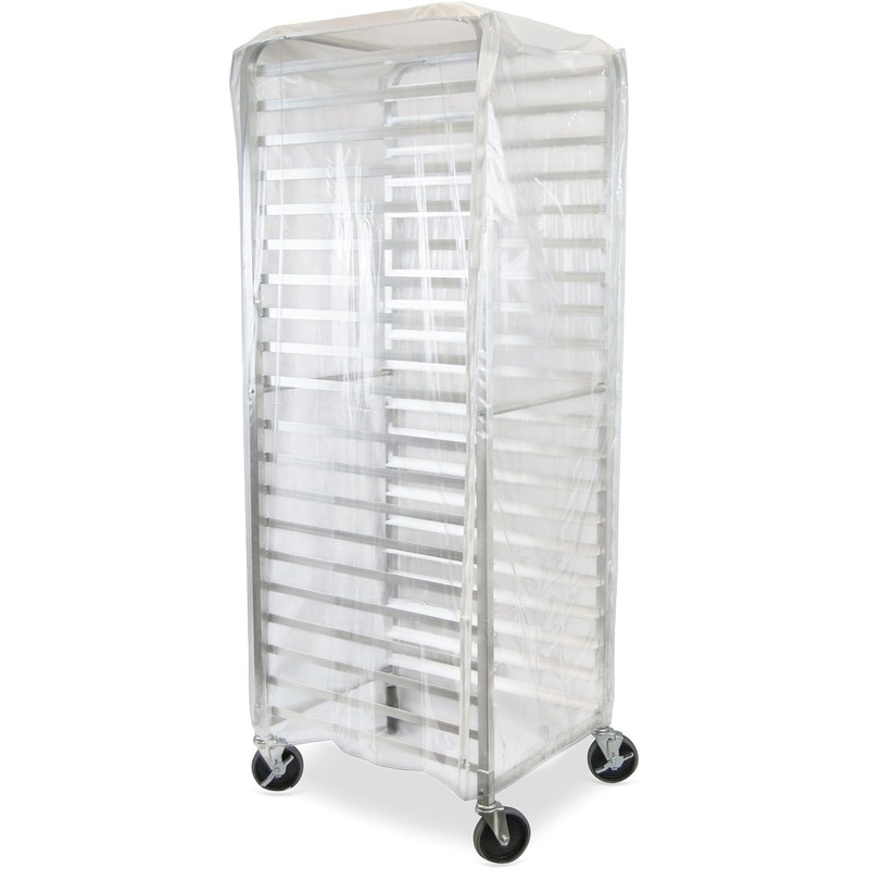Durable Clear Plastic Cover for 20 Tier Bun Pan Sheet Rack 28 x 23 x 61 – Heavy Duty Plastic Sheet Pan Rack Cover with Zippers Sheet Pan Rack Cover for Home Kitchen Restaurant Bakery
