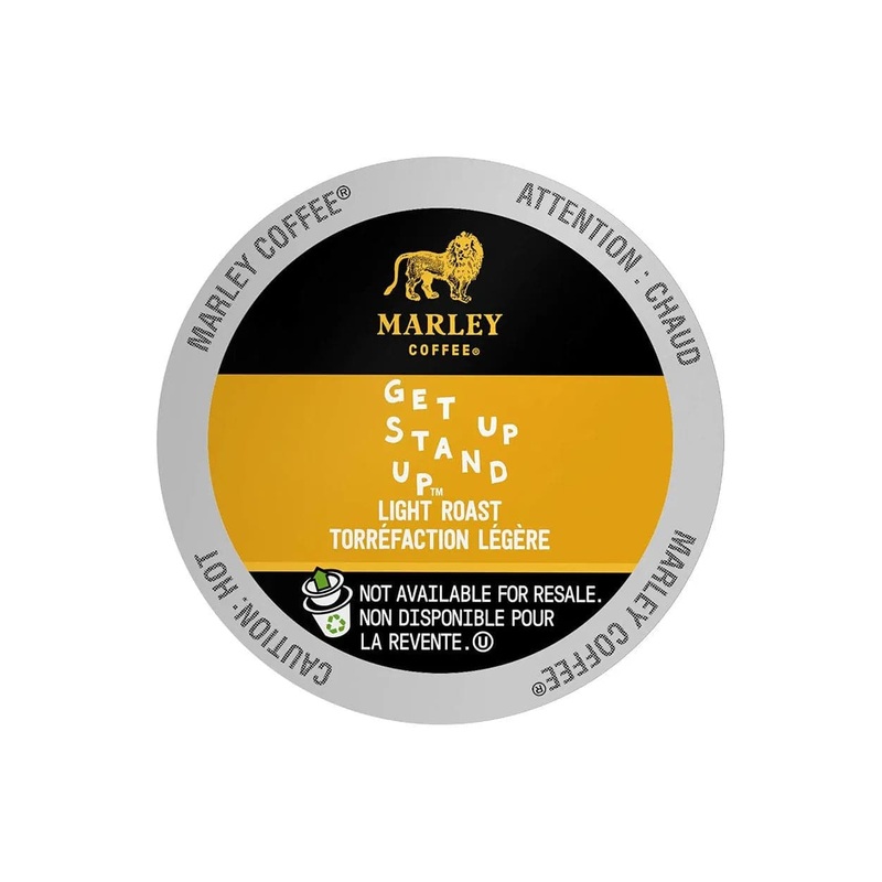 Marley Coffee Get Up Stand Up Single Serve Coffee Pods (Box of 24)