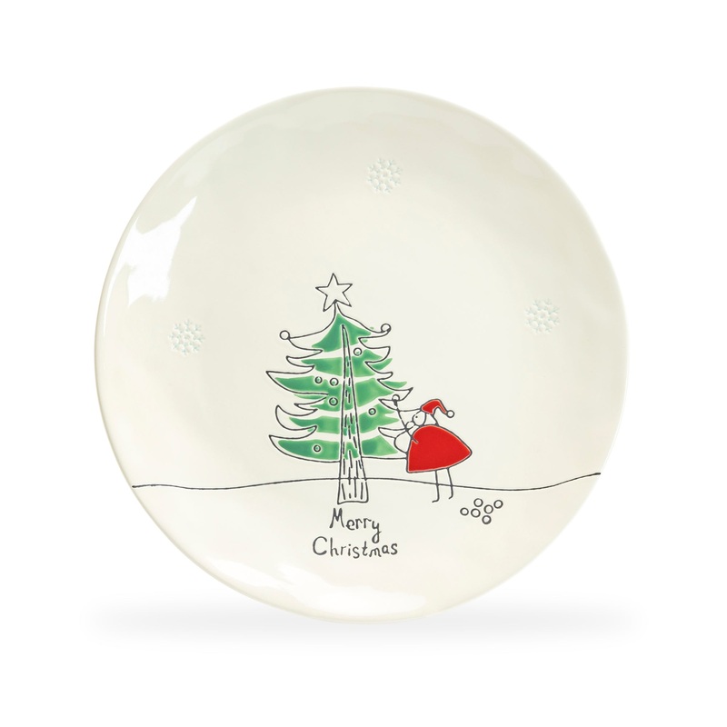Santas Christmas Tree Dinner Plate