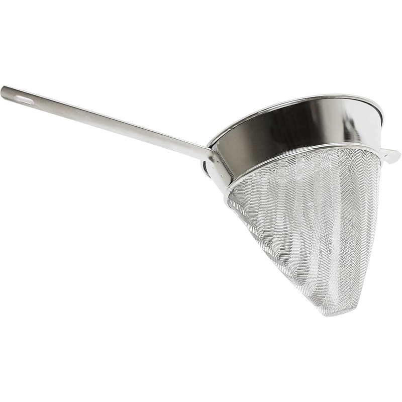 Stainless Steel Fine Mesh- Cone Shaped Strainer Food Strainer Juice Strainer Kitchen Tools Food Colander For Straining Seeds Beans Sauces