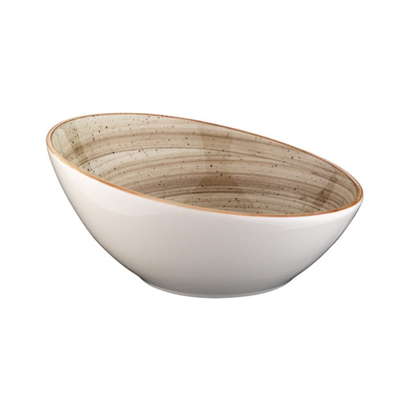 Terrain dia.7.25″ h:3.25″ 15 oz. Round Brown Porcelain Bowl