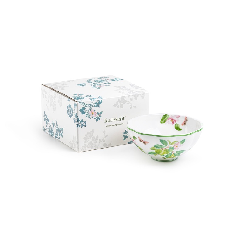 Apple Blossom Bone China Bowl with Gift Box