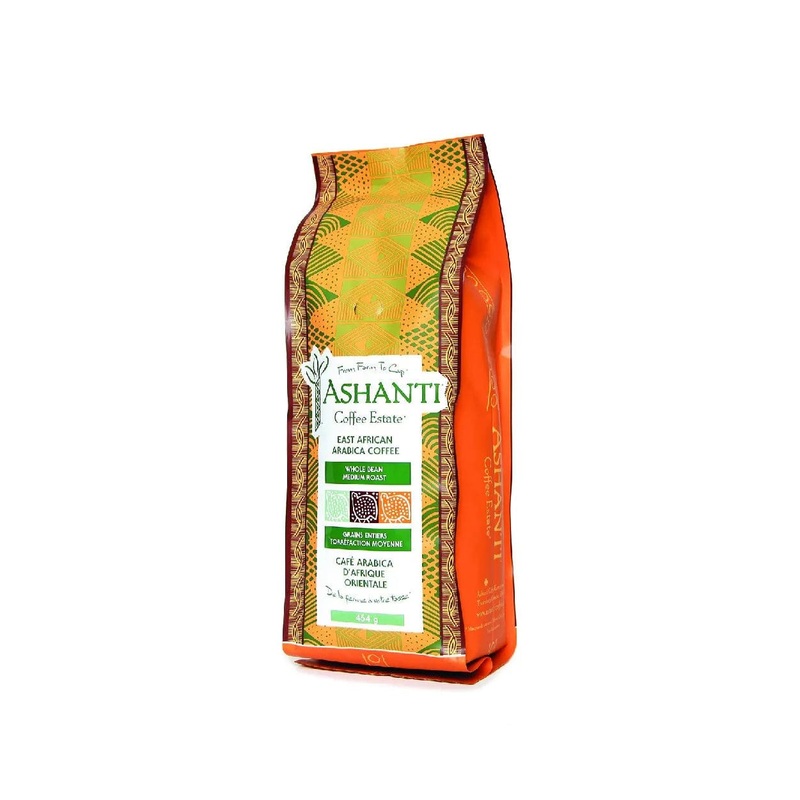 Ashanti Coffee Artisan African Medium Roast Whole Bean (1lb)