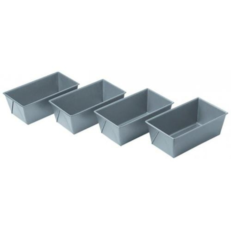 Chicago Metallic Commercial II Mini Loaf Pans, Set of 4