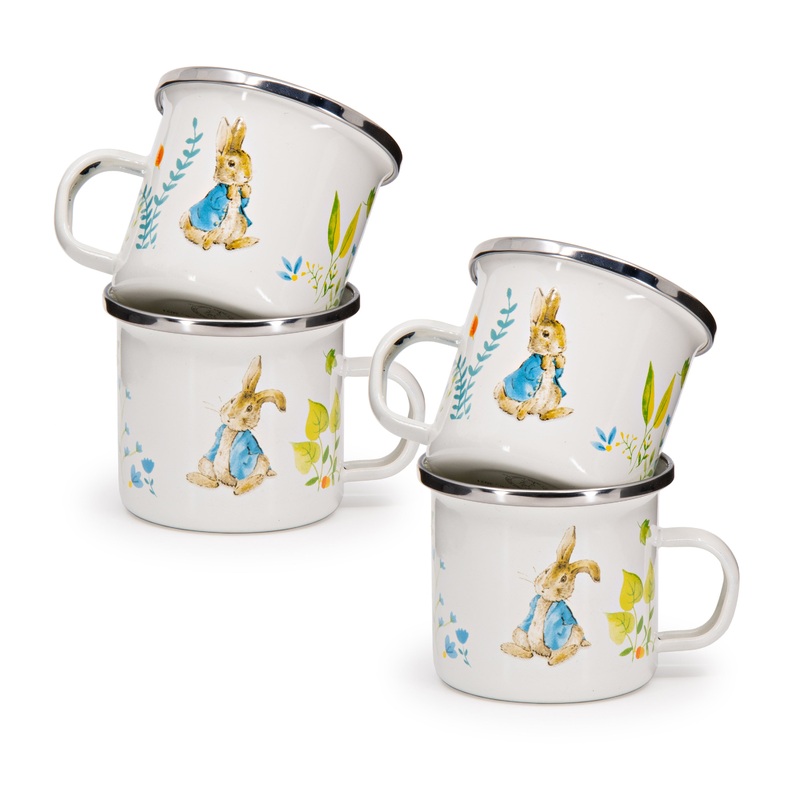 Spring Leaves Child Mugs – Set of 4