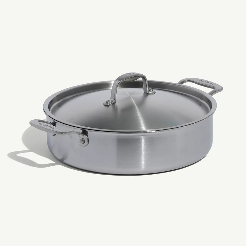Stainless Clad Rondeau with Lid – 6 Qt