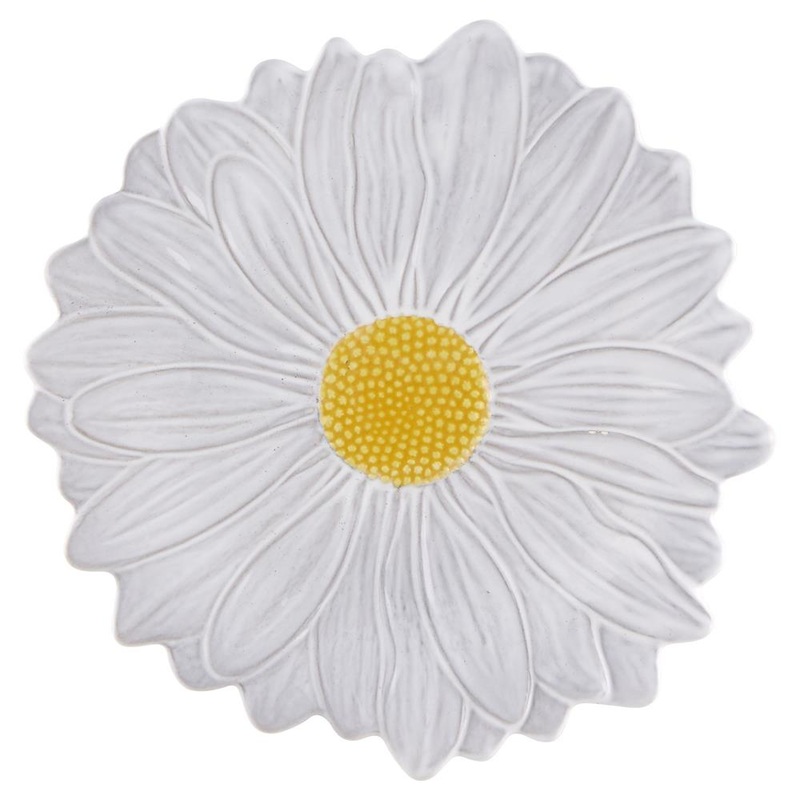 Bordallo Pinheiro Maria Flor Dessert Plate Daisy