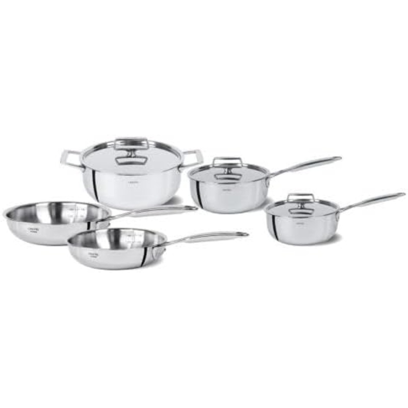 Cristel Castel’Pro Ultraply – 8 Pc. Stainless Steel Cookware Set